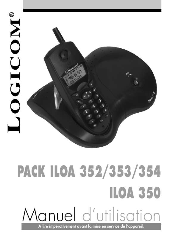 Guide utilisation LOGICOM ILOA 352  de la marque LOGICOM