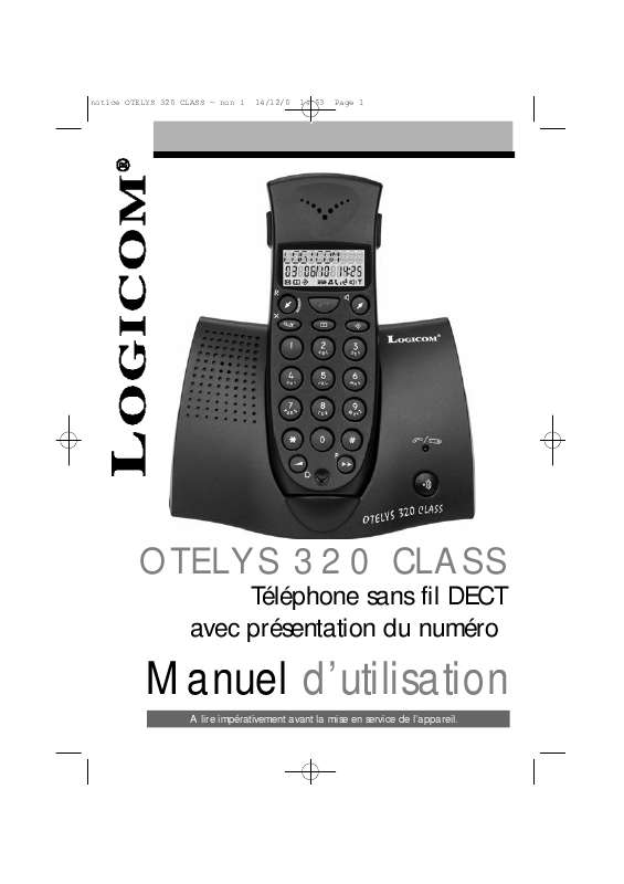 Guide utilisation LOGICOM OTELYS 320  de la marque LOGICOM