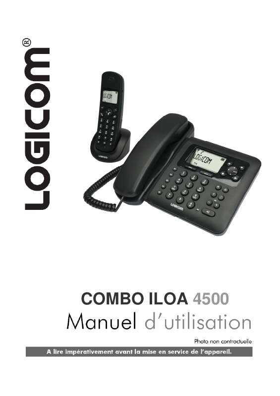 Guide utilisation LOGICOM COMBO ILOA 4500  de la marque LOGICOM