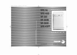 Notice FAGOR VFE-14 Mosogatógépek
