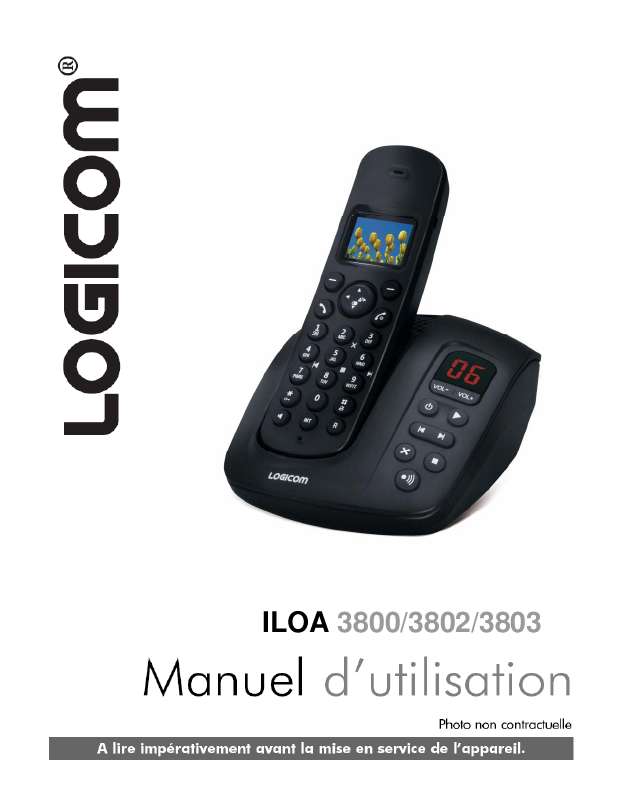 Guide utilisation LOGICOM TRIO ILOA 3803  de la marque LOGICOM