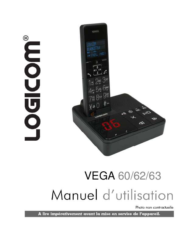 Guide utilisation LOGICOM VEGA 60  de la marque LOGICOM