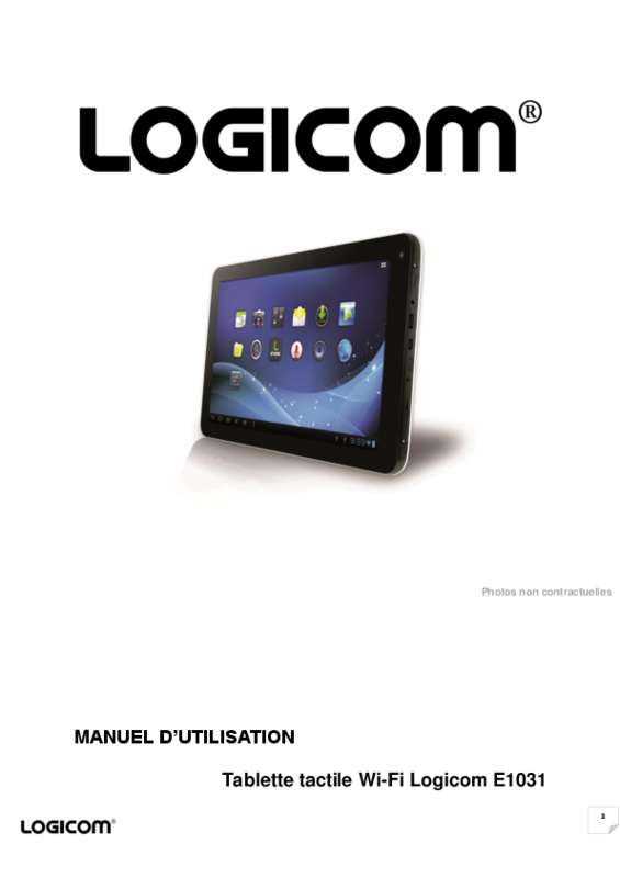 Guide utilisation LOGICOM E1031  de la marque LOGICOM