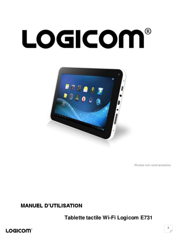Guide utilisation LOGICOM E731  de la marque LOGICOM