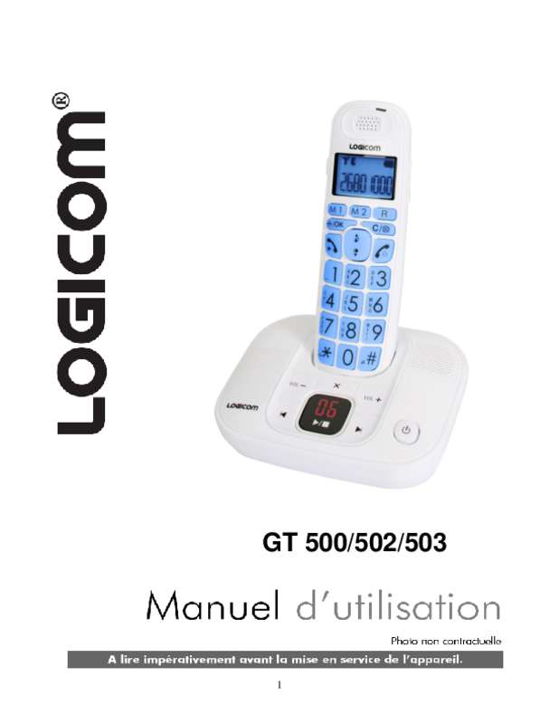 Guide utilisation LOGICOM GT 502  de la marque LOGICOM