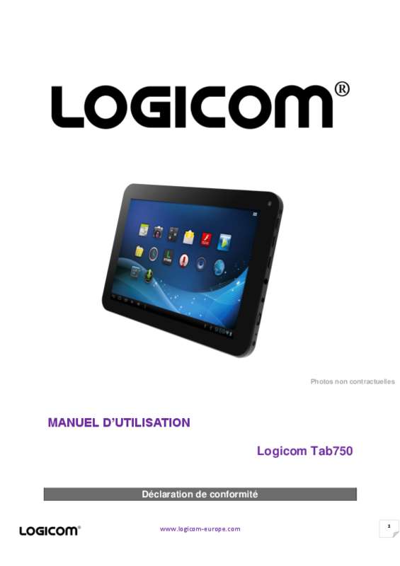 Guide utilisation LOGICOM TAB750  de la marque LOGICOM