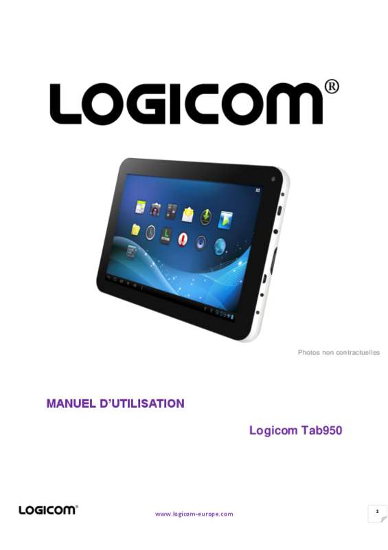 Guide utilisation LOGICOM TAB950  de la marque LOGICOM