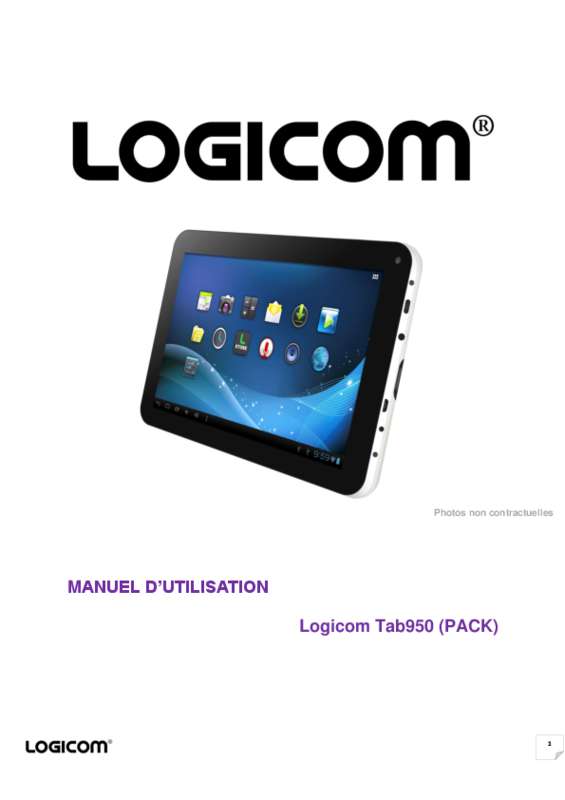 Guide utilisation LOGICOM TAB950 PACK  de la marque LOGICOM