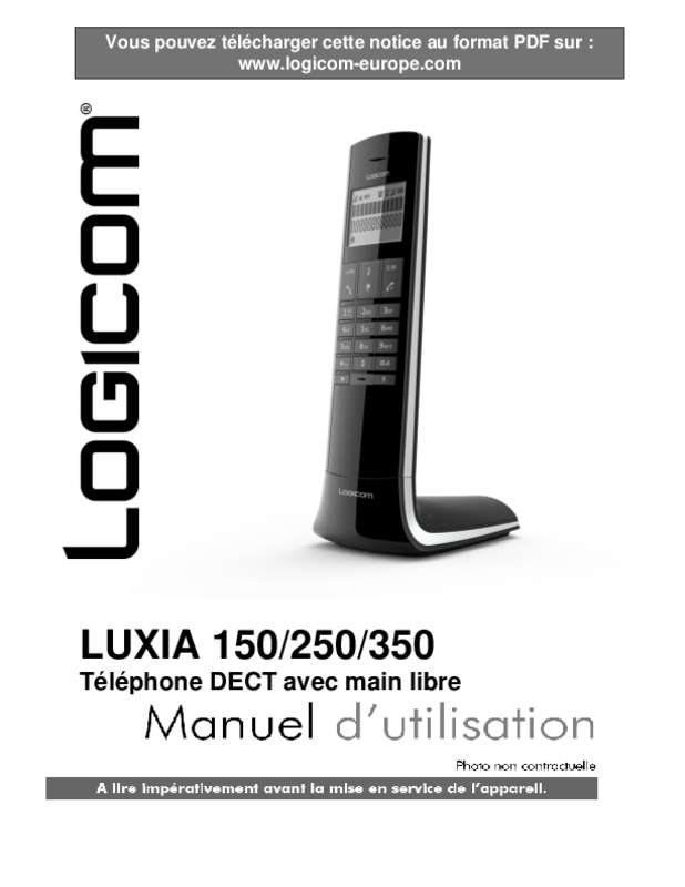 Guide utilisation LOGICOM LUXIA  de la marque LOGICOM