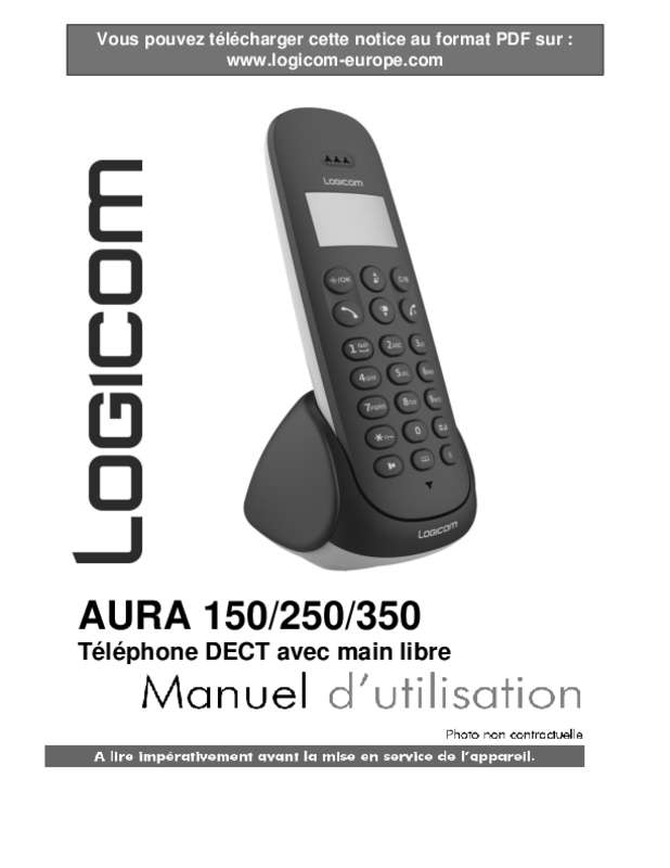 Guide utilisation LOGICOM AURA 150  de la marque LOGICOM