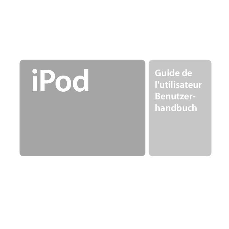 Guide utilisation APPLE IPOD  de la marque APPLE