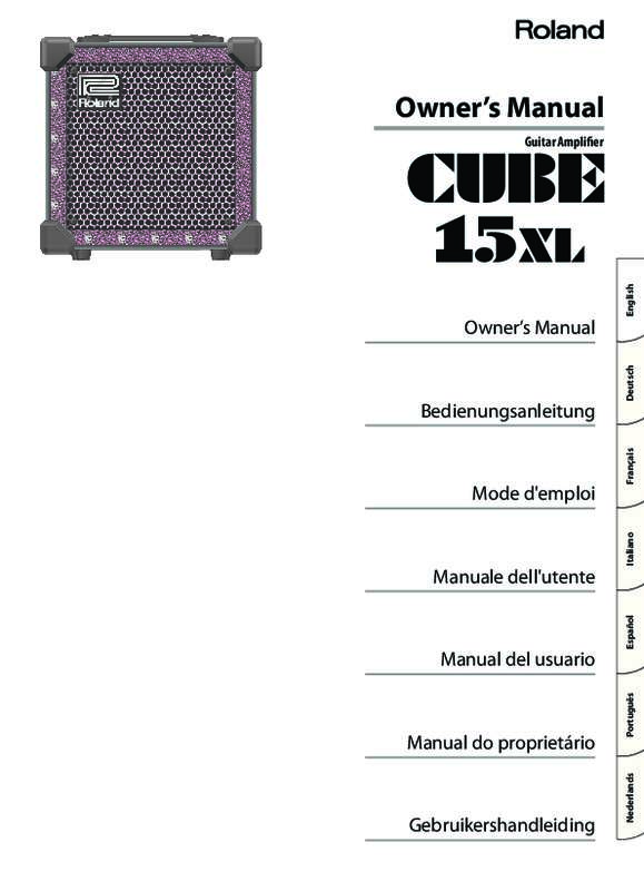 Guide utilisation  ROLAND CUBE-15XL  de la marque ROLAND
