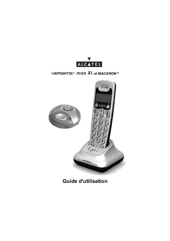 Guide utilisation ALCATEL VERSATIS MAX XL  de la marque ALCATEL