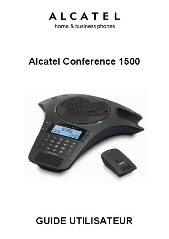 Guide utilisation ALCATEL CONFERENCE 1500  de la marque ALCATEL