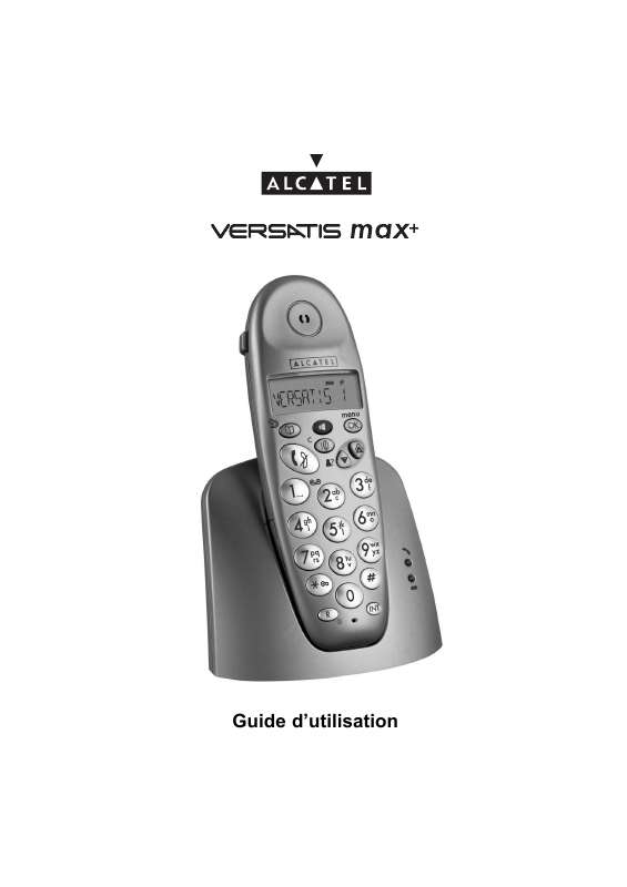 Guide utilisation ALCATEL VERSATIS MAX +  de la marque ALCATEL