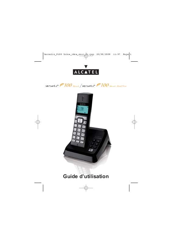 Guide utilisation ALCATEL VERSATIS P100 VOICE  de la marque ALCATEL