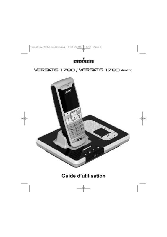 Guide utilisation ALCATEL VERSATIS 1780  de la marque ALCATEL