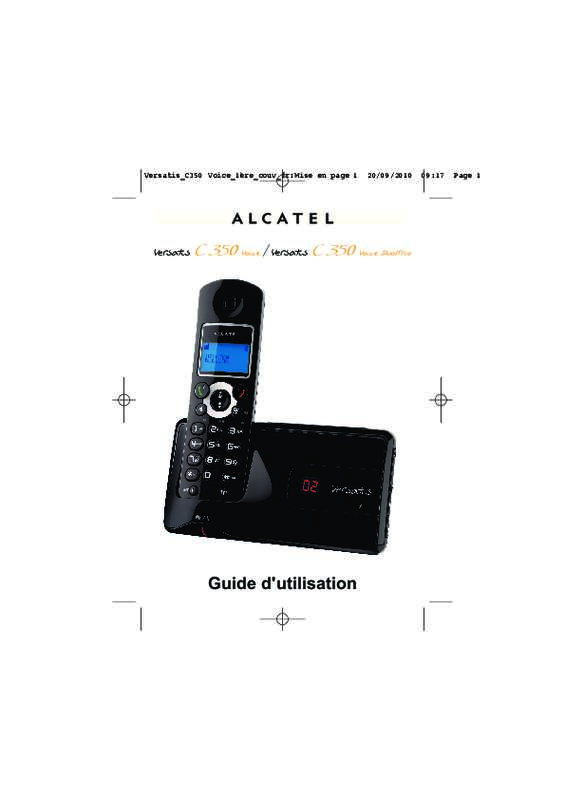 Guide utilisation ALCATEL VERSATIS C350 VOICE  de la marque ALCATEL