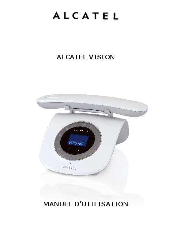 Guide utilisation ALCATEL VISION  de la marque ALCATEL