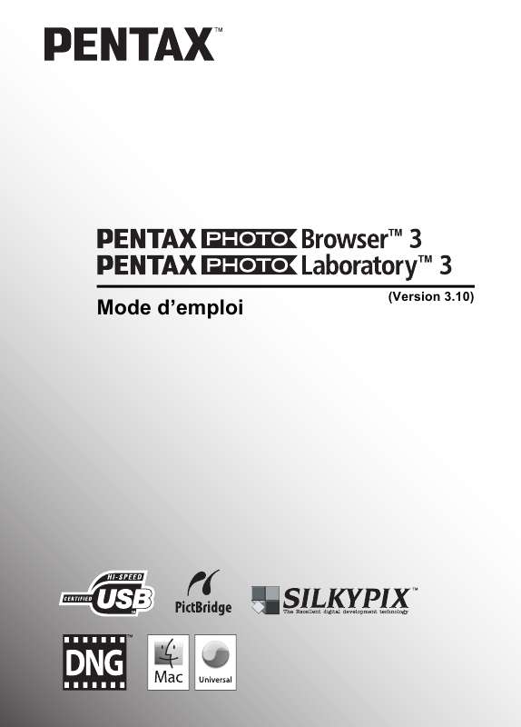 Guide utilisation PENTAX K10D  de la marque PENTAX