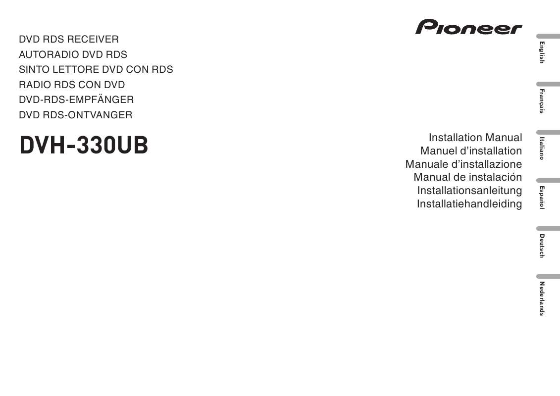 Guide utilisation PIONEER DVH-330UB  de la marque PIONEER