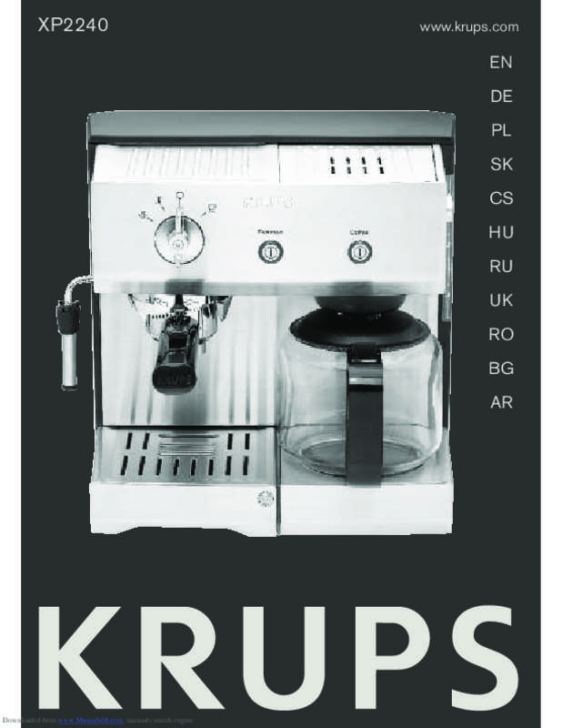 Guide utilisation KRUPS XP2240 10 de la marque KRUPS