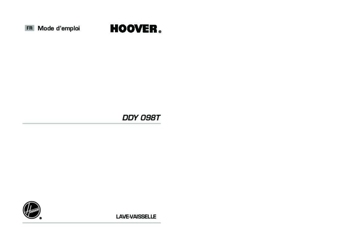 Guide utilisation HOOVER DDY098T de la marque HOOVER