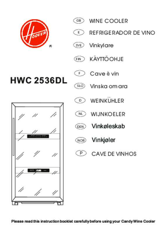 Guide utilisation HOOVER HWC 2536DL  de la marque HOOVER