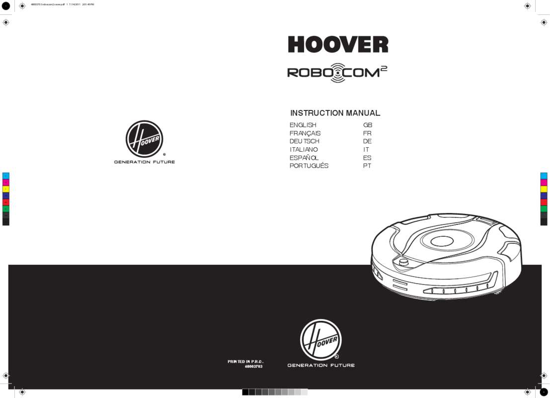 Guide utilisation HOOVER RBC040 ROBO.COM3  de la marque HOOVER