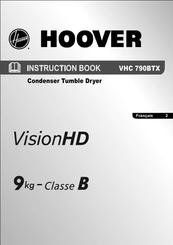 Guide utilisation HOOVER VHC 790 BTX de la marque HOOVER