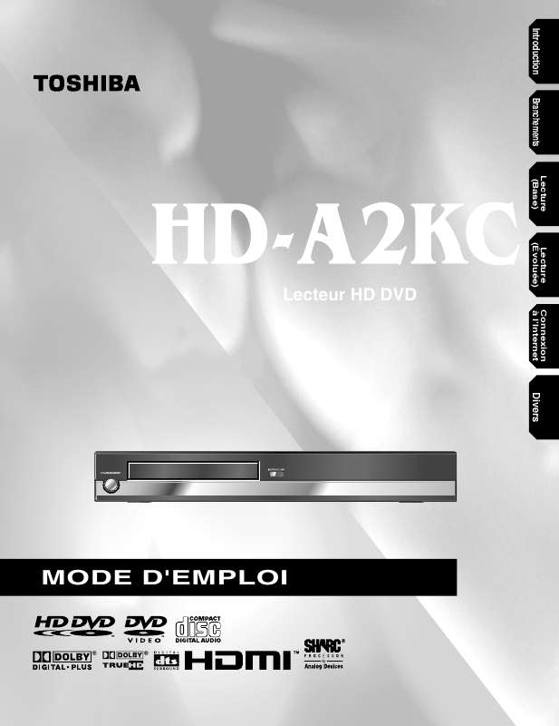 Guide utilisation TOSHIBA HD-A2  de la marque TOSHIBA