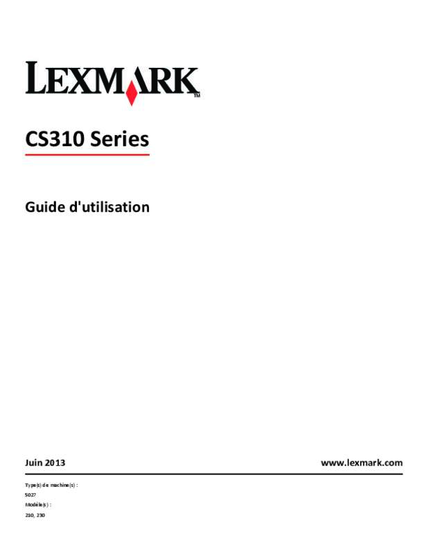 Guide utilisation LEXMARK CX310DN  de la marque LEXMARK