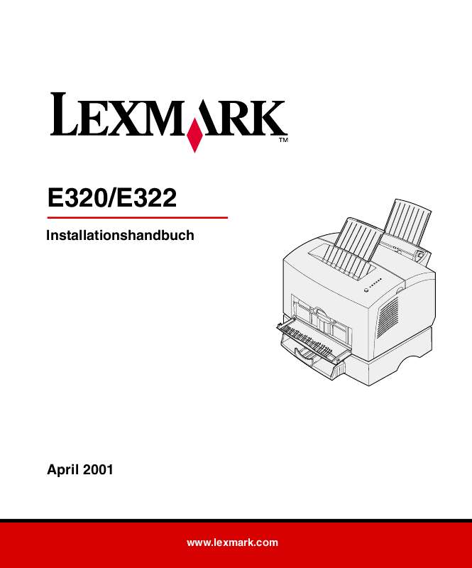 Guide utilisation LEXMARK E320  de la marque LEXMARK