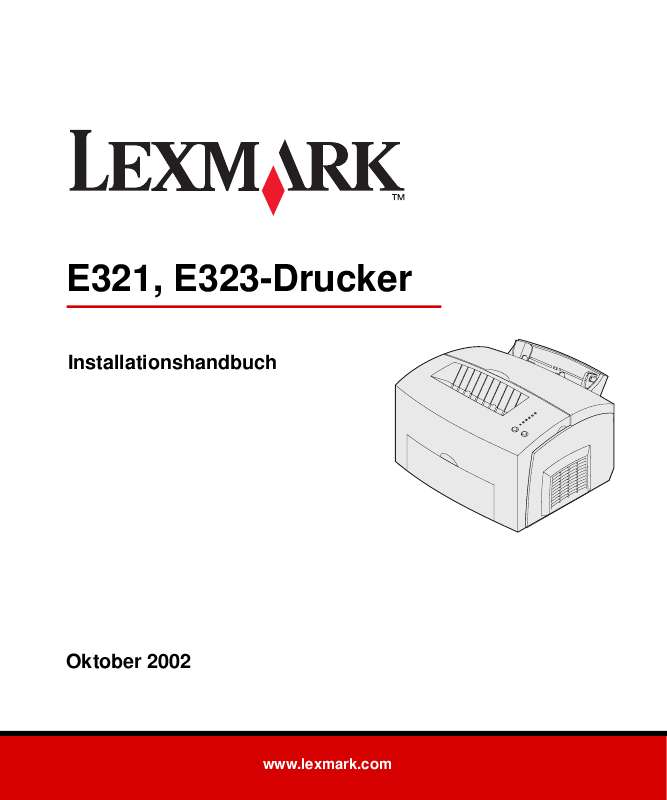Guide utilisation LEXMARK E321  de la marque LEXMARK