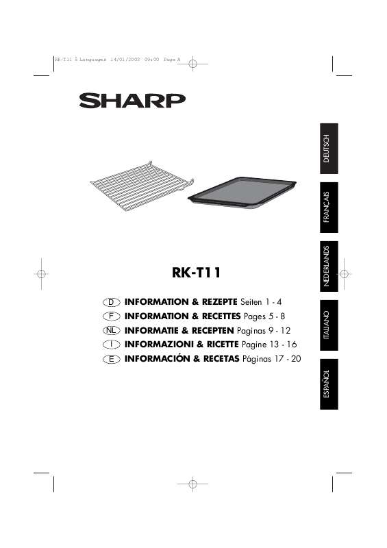 Guide utilisation SHARP R-T11 de la marque SHARP