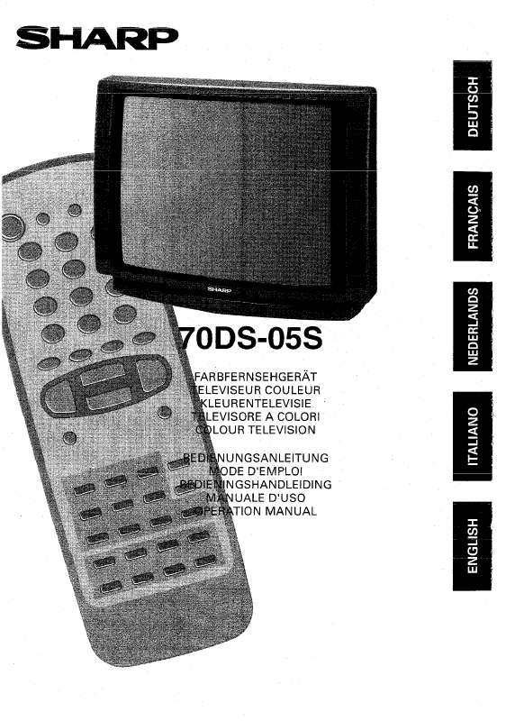 Guide utilisation SHARP 70DS-05S  de la marque SHARP