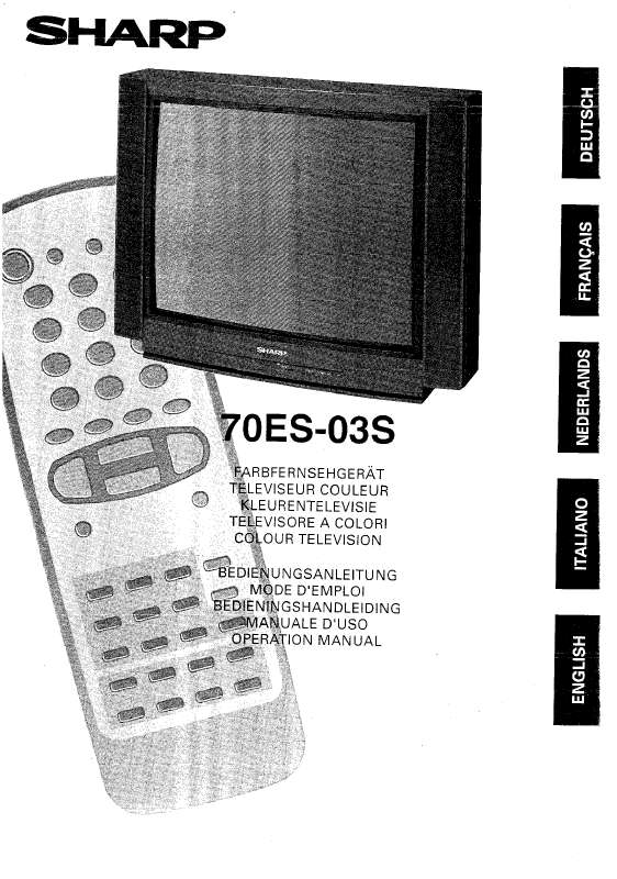 Guide utilisation SHARP 70ES-03S  de la marque SHARP