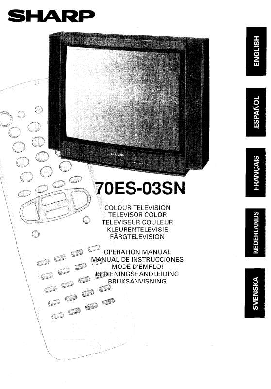 Guide utilisation SHARP 70ES-03SN  de la marque SHARP