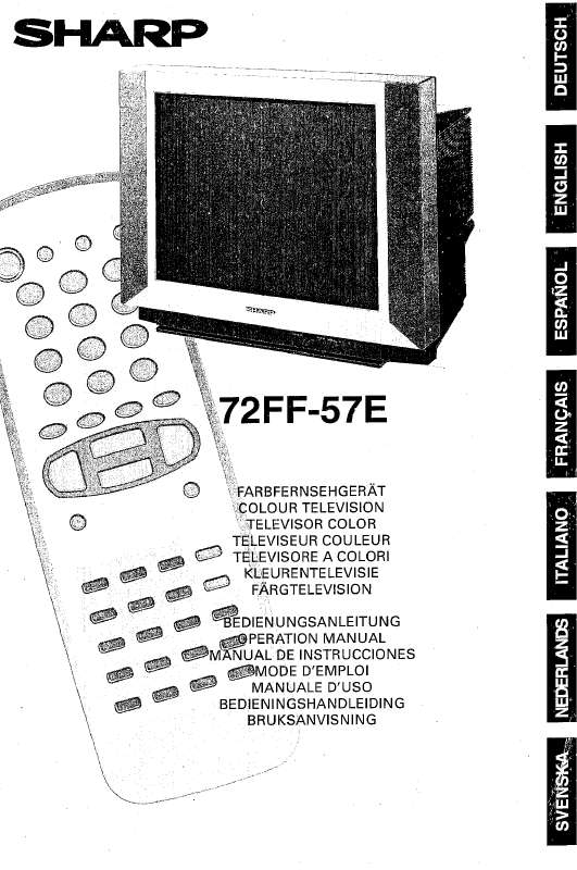 Guide utilisation SHARP 72FF-57E  de la marque SHARP