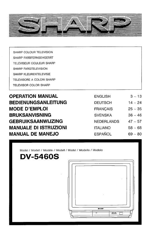 Guide utilisation SHARP DV-5460S  de la marque SHARP