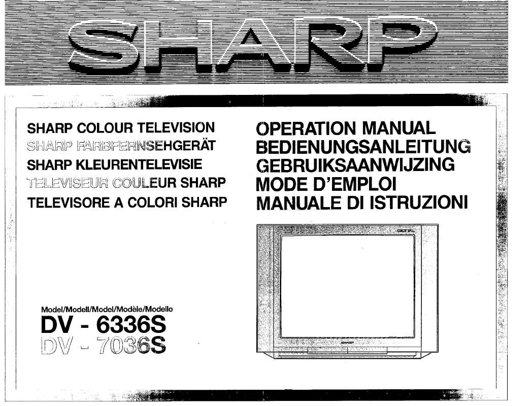 Guide utilisation SHARP DV-6336S/7036S  de la marque SHARP