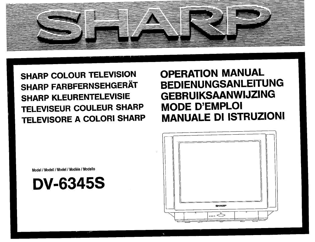 Guide utilisation SHARP DV-6345S  de la marque SHARP