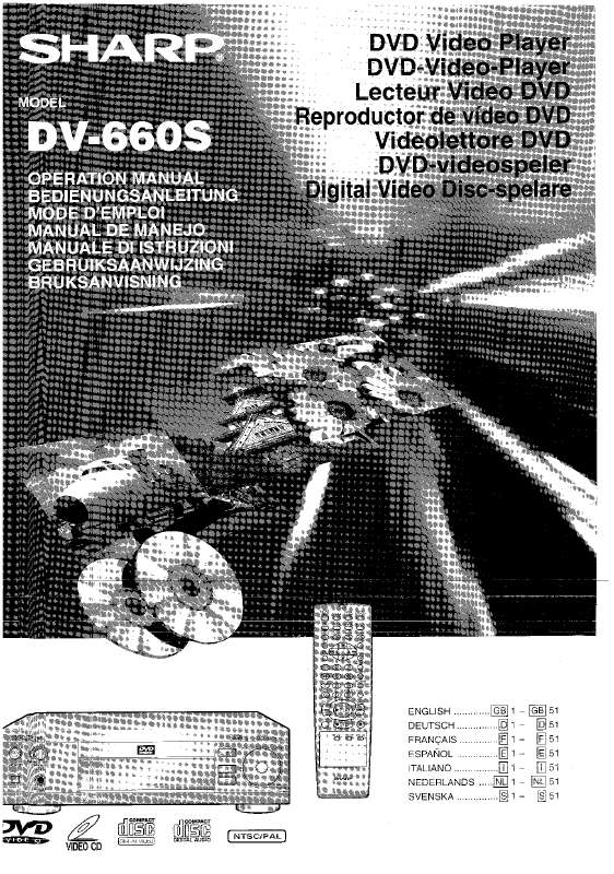 Guide utilisation SHARP DV-660S  de la marque SHARP