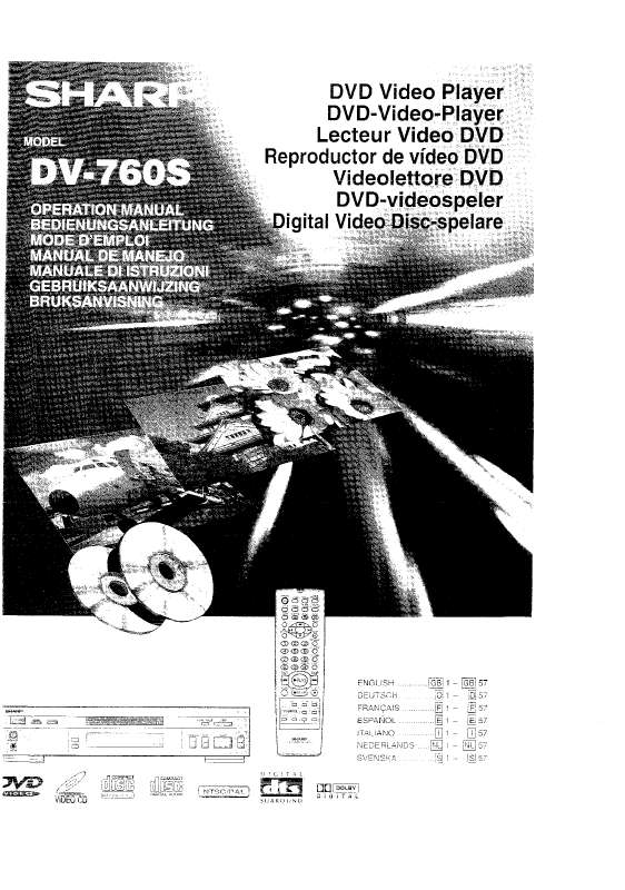 Guide utilisation SHARP DV-760S  de la marque SHARP