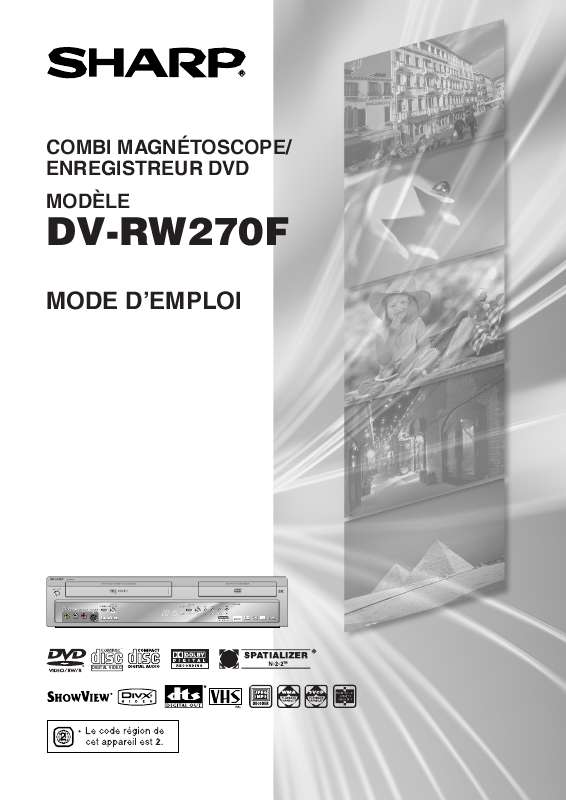 Guide utilisation SHARP DV-RW270F  de la marque SHARP