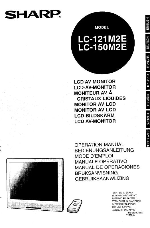 Guide utilisation SHARP LC-121M2E/150M2E  de la marque SHARP