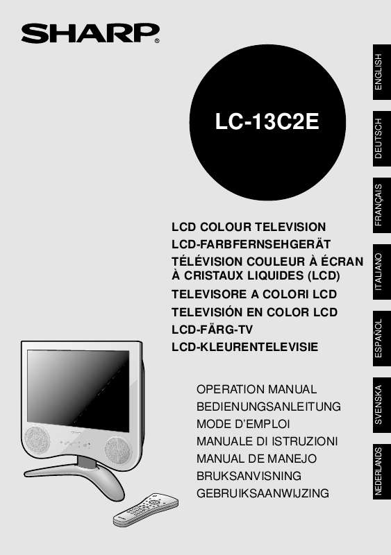 Guide utilisation SHARP LC-13C2E  de la marque SHARP