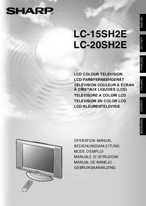 Guide utilisation SHARP LC-15/20SH2E  de la marque SHARP