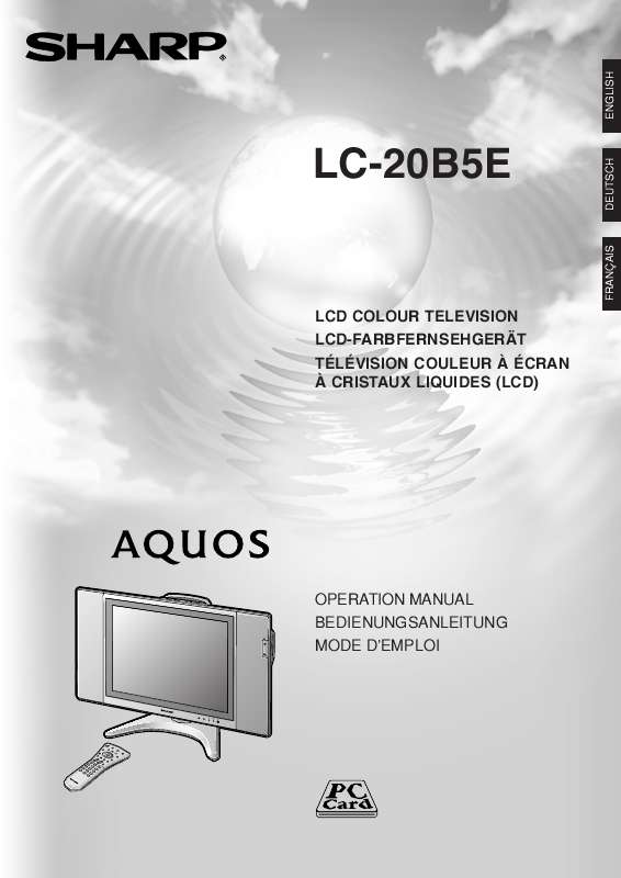 Guide utilisation SHARP LC-20B5E  de la marque SHARP