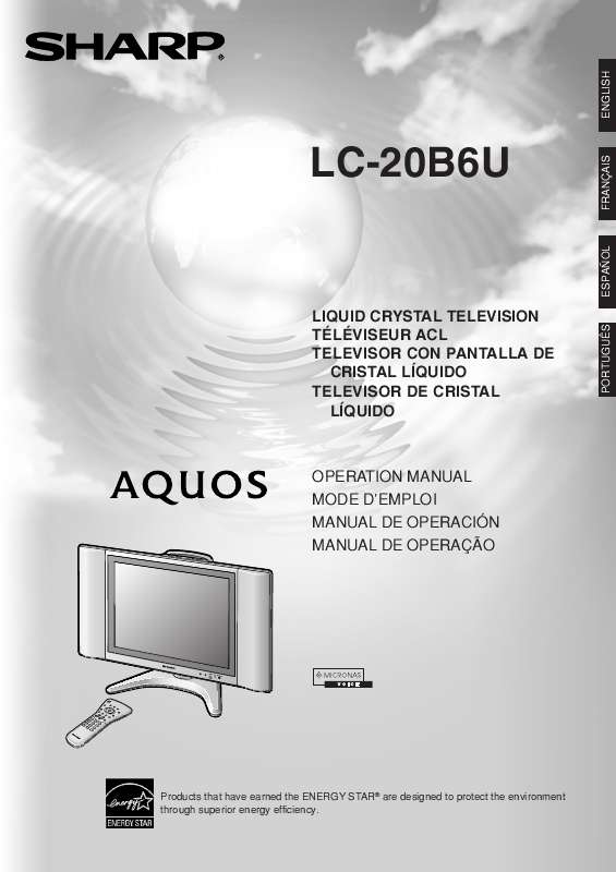 Guide utilisation SHARP LC-20B6U  de la marque SHARP